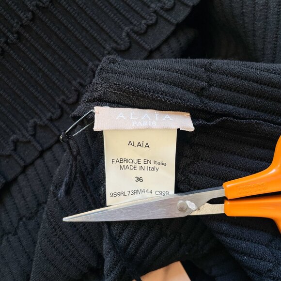 Alaia Ribbed Knit Dress with Cutout Back Size FR 36 US 4 NEW NWT - Picture 6 of 11